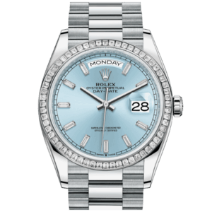 高價收購 勞力士Rolex Day-Date腕錶鑽石及鉑金蠔式款 型號128396TBR-0003