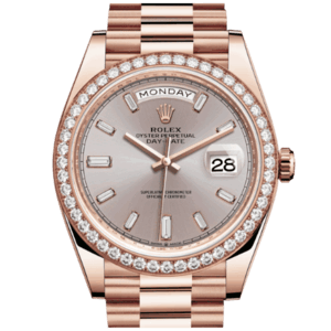 高價收購 勞力士Rolex Day-Date腕錶鑽石及永恒玫瑰金蠔式款 型號228345RBR-0007