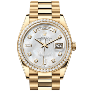 高價收購 勞力士Rolex Day-Date腕錶鑽石及黃金蠔式款 型號128348RBR-0017