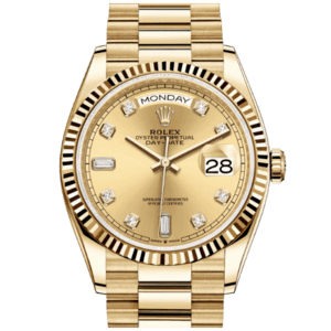 高價收購 勞力士Rolex Day-Date腕錶黃金蠔式款 型號128238-0008