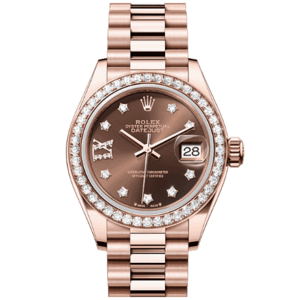 高價收購 勞力士 ROLEX LADY-DATEJUST腕錶鑽石及永恒玫瑰金蠔式款 型號279135RBR-0001