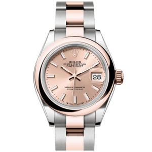 高價收購 勞力士 ROLEX LADY-DATEJUST腕錶永恒玫瑰金及蠔式鋼款 型號279161-0024