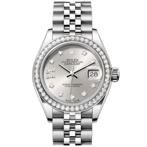 高價收購 勞力士 ROLEX LADY-DATEJUST腕錶鑽石白色黃金及蠔式鋼款 型號279384RBR-0021