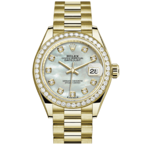 高價收購 勞力士 ROLEX LADY-DATEJUST腕錶鑽石及黃金蠔式款 型號279138RBR-0015