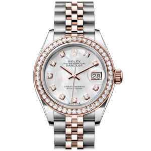高價收購 勞力士 ROLEX LADY-DATEJUST腕錶鑽石永恒玫瑰金及蠔式鋼款 型號279381RBR-0013