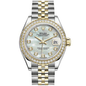 高價收購 勞力士 ROLEX LADY-DATEJUST腕錶鑽石黃金及蠔式鋼款 型號279383RBR-0019