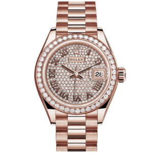 高價收購 勞力士 ROLEX LADY-DATEJUST腕錶鑽石及永恒玫瑰金蠔式款 型號279135RBR-0021