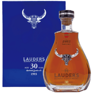 勞德老爺 30 年雪莉蘇格蘭威士忌 ( 橡木桶 30 週年牛頭紀念款木盒 ) Lauder's 30 YO Blended Scotch Whisky (Drinks 30th limited edition) OX Giftset