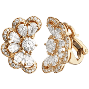 Chopard 蕭邦 Precious Lace Nuage 鑽石 18K玫瑰金耳環
