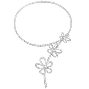梵克雅寶 Van Cleef & Arpels Flowerlace 鑽石 18K白金項鍊