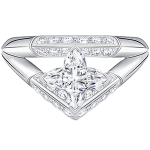 路易威登 Louis Vuitton LV Diamonds Pavé 雙戒指 - 配 LV Monogram 星形切割鑽石