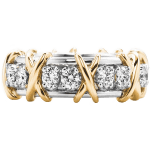 蒂芙尼 Tiffany & Co. Schlumberger 系列 Sixteen Stone 鑲鑽戒指 