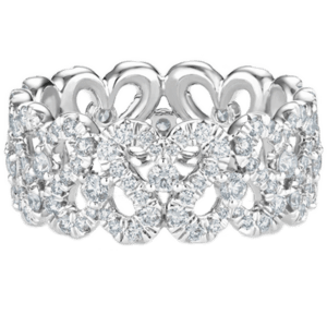 De Beers 戴比爾斯 Classic系列 鑽石 Swan Lake高級珠寶白金戒指