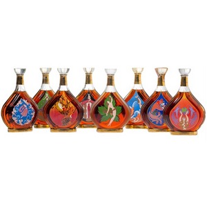 康福壽 伊德水晶瓶干邑白蘭地 Courvoisier Erté Collection No. 1-8 Cognac