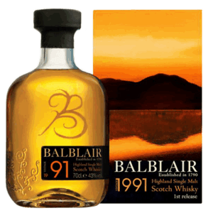 巴布萊爾 1991單一麥芽威士忌Balblair  Vintage 1991 Highland Single Malt Scotch Whisky