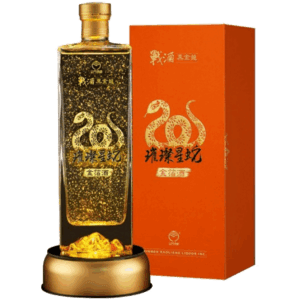 金門酒廠 戰酒黑金龍 璀璨星蛇金箔酒
