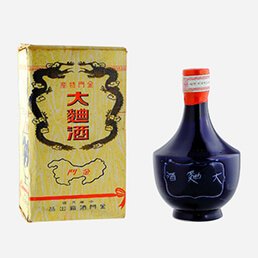 金門高粱酒(藍瓷瓶大麯酒)_60年(手工刻字字跡不同)_金門