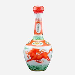 金門高粱酒(紅色駿馬圖)春節紀念酒_79年_金門_600毫升_58度