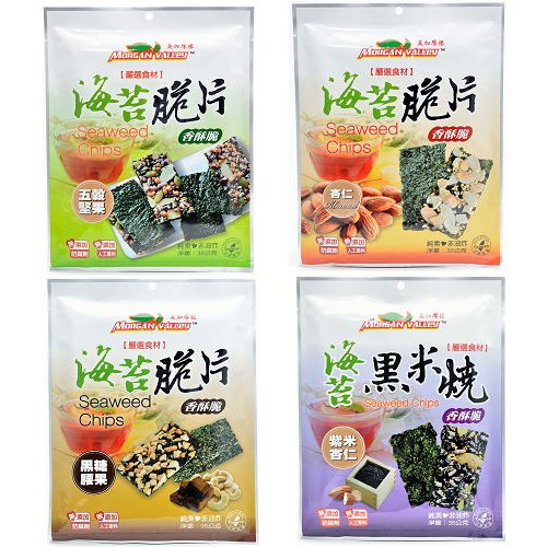 美加摩根海苔脆片系列 鋁箔袋裝-35g X40包入 #五種規格可選