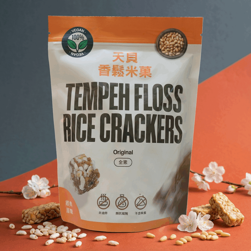 翔鶴佳-天貝香鬆米菓-原味(全素)