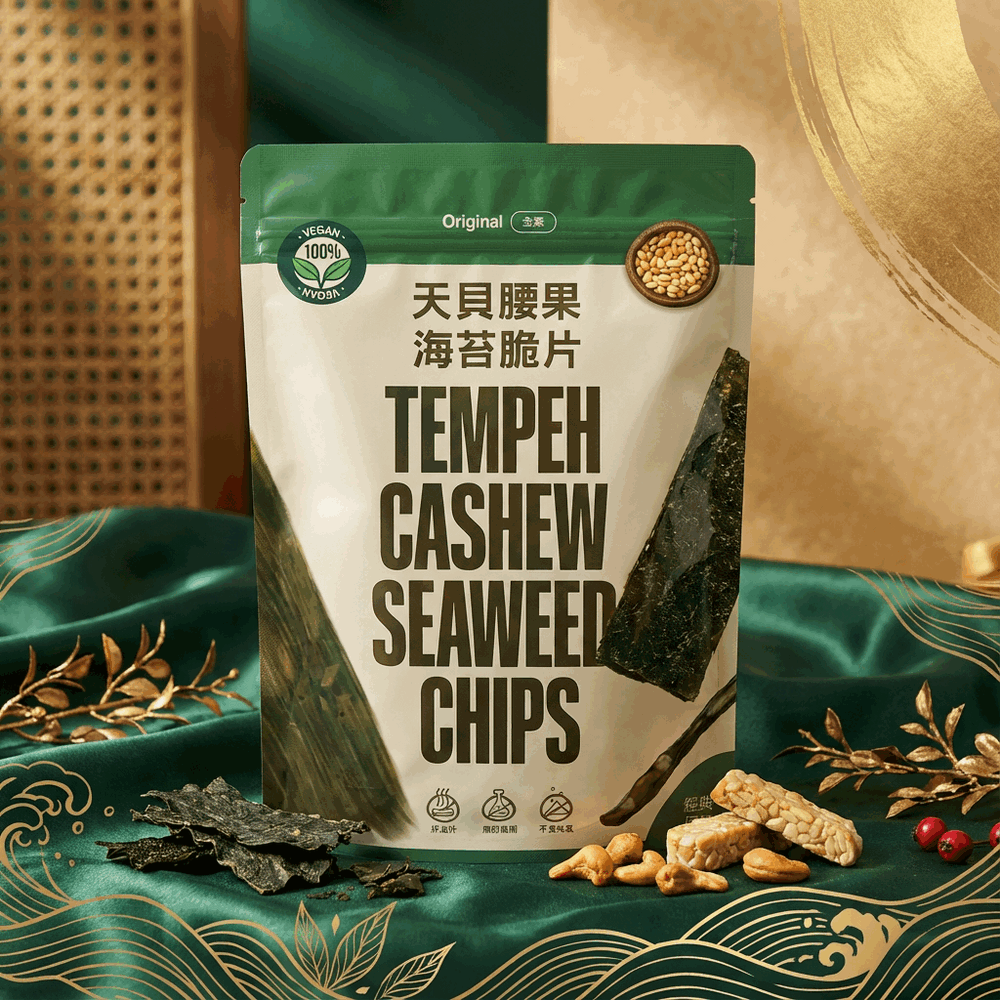 翔鶴佳-天貝腰果海苔脆片-原味(全素)
