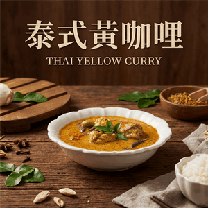 試蔬看-泰式黃咖哩(全素)