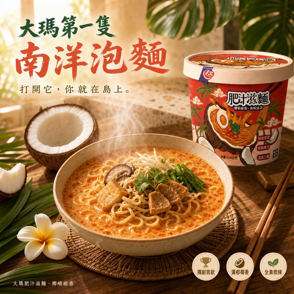 大瑪南洋蔬食-肥汁滋麵(純素)