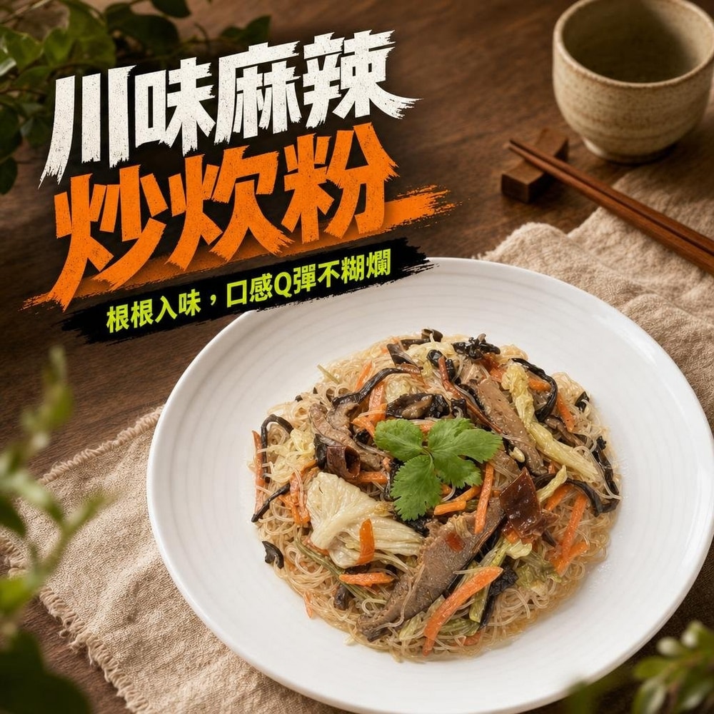 川味麻辣炒炊粉(純素)
