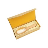 黃金氣墊櫸木按摩圓梳-小款白皮(盒裝)第2張小圖