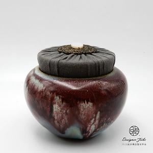 江玗-流釉小茶罐
