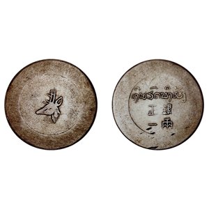 中国銀貨 正銀一両大鹿頭 大珍品 中国銀貨 正銀一両