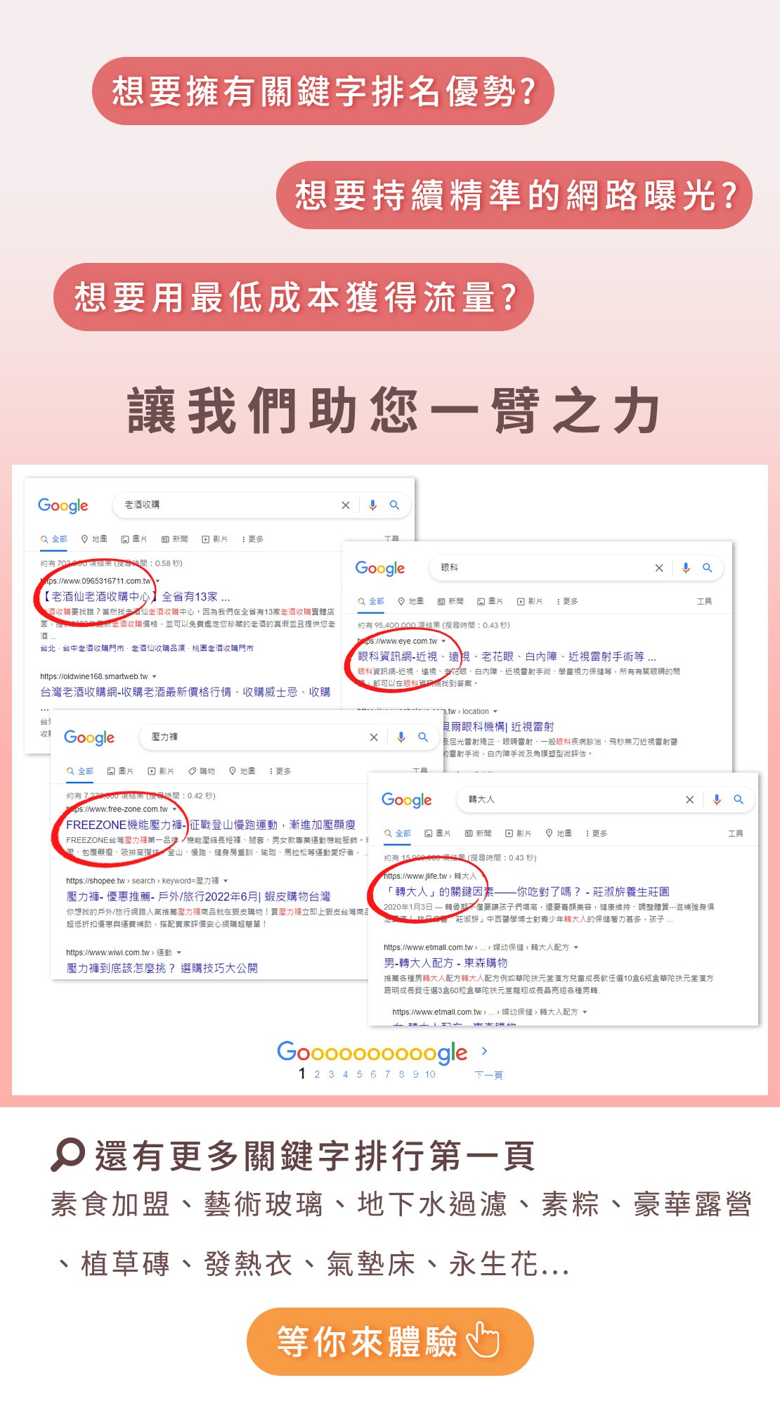 網站優化關鍵字