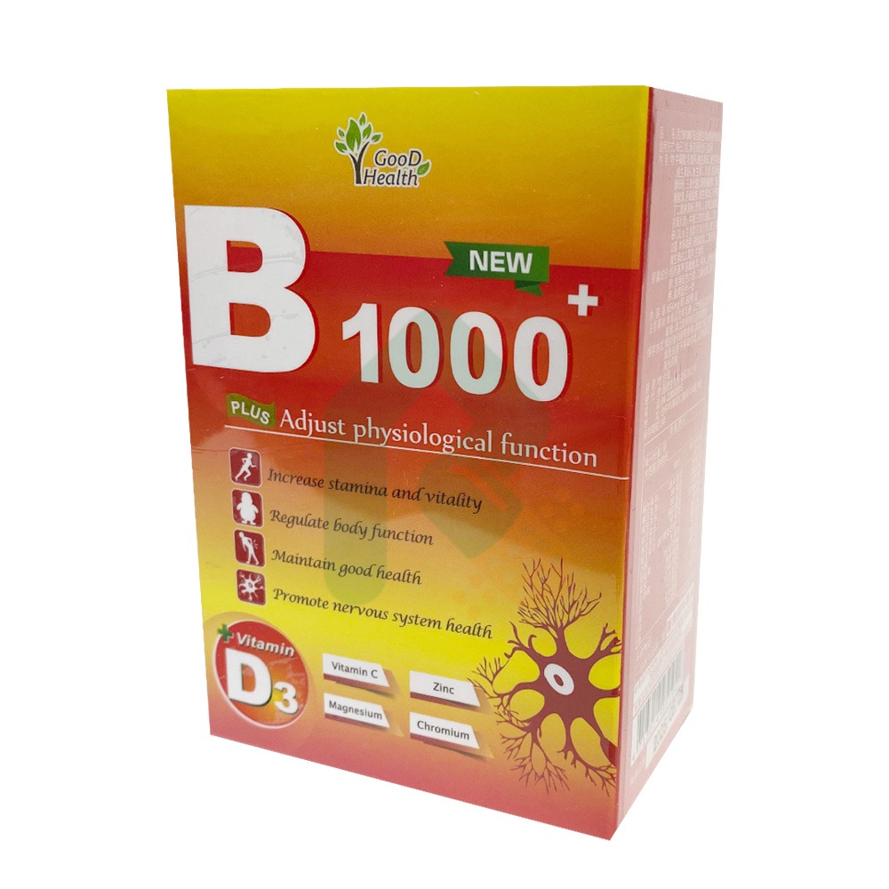 活力B1000+ 綜合維生素B群 60顆