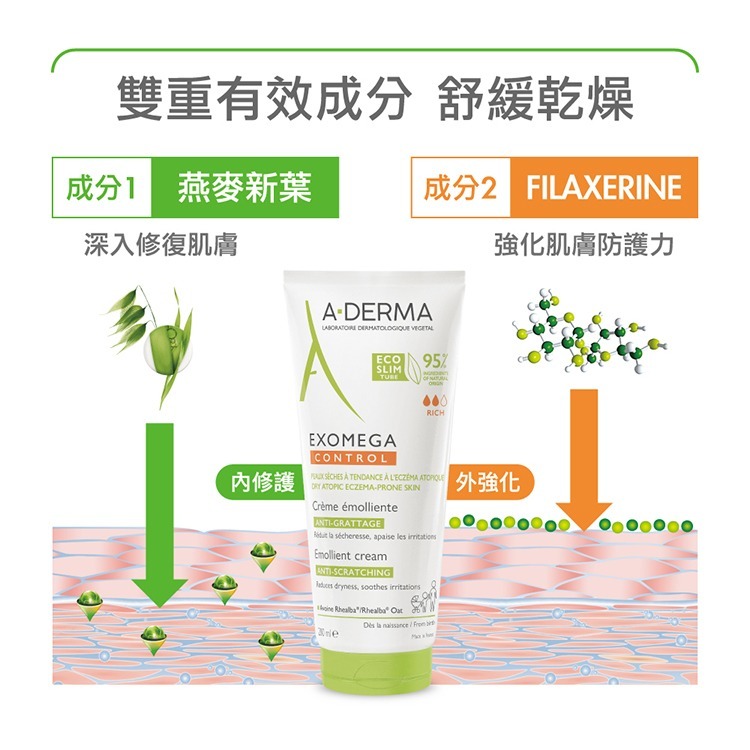 A-DERMA 艾芙美 新葉益護佳營養霜 200ml 