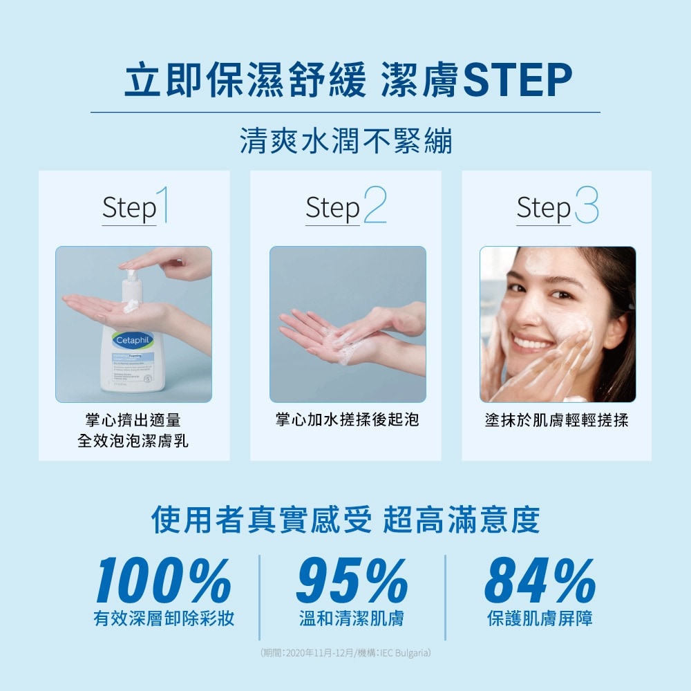 舒特膚 CETAPHIL  全效泡泡潔面乳  236ml