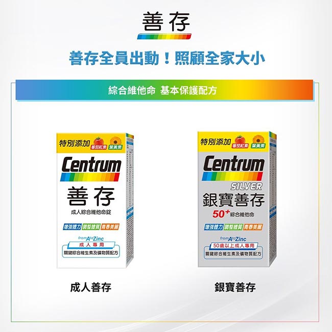 善存成人綜合維他命錠 100+30錠