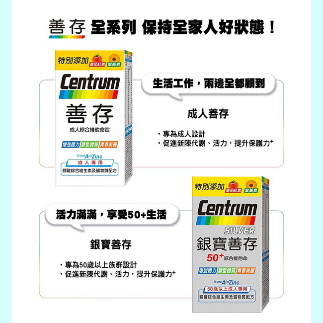 銀寶善存50+男性綜合維他命150錠