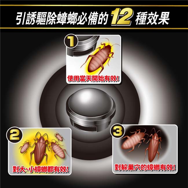 興家安速蟑螂餌劑(小黑帽S)6入