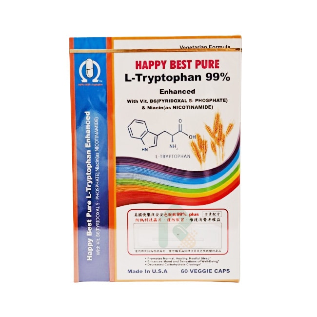 美國夜安安L型色胺酸PLUS膠囊 60顆