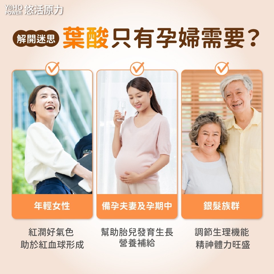 悠活原力超級葉酸+鐵植物膠囊60粒
