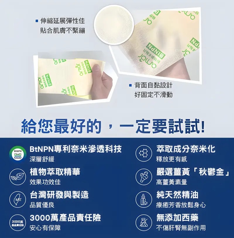 BtNPN涼感植物奈米貼片6片/包