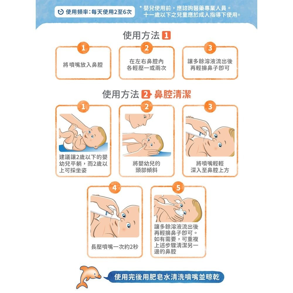 舒德爾瑪海水洗鼻器 100ml 嬰幼兒鼻塞型