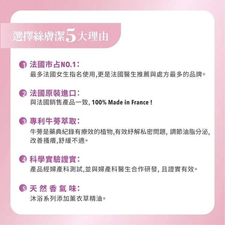 【新包裝】絲膚潔私密沐浴泡泡250ml 私密處