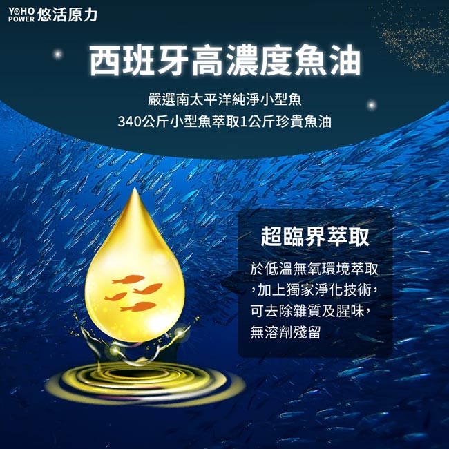 悠活原力 高單位深海黃金魚油軟膠囊 60顆/盒 