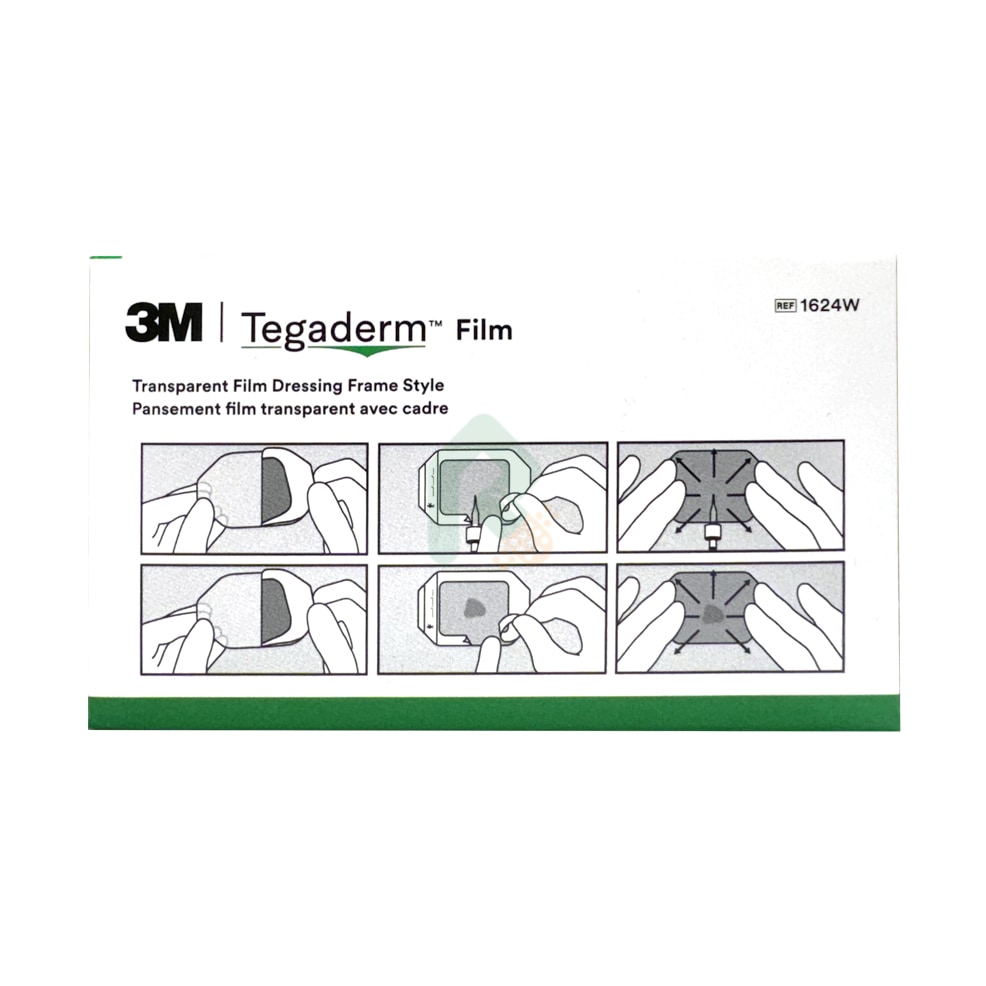 3M 透明敷料(滅菌) 小 TEGADERM 100片/盒 1624W 透明