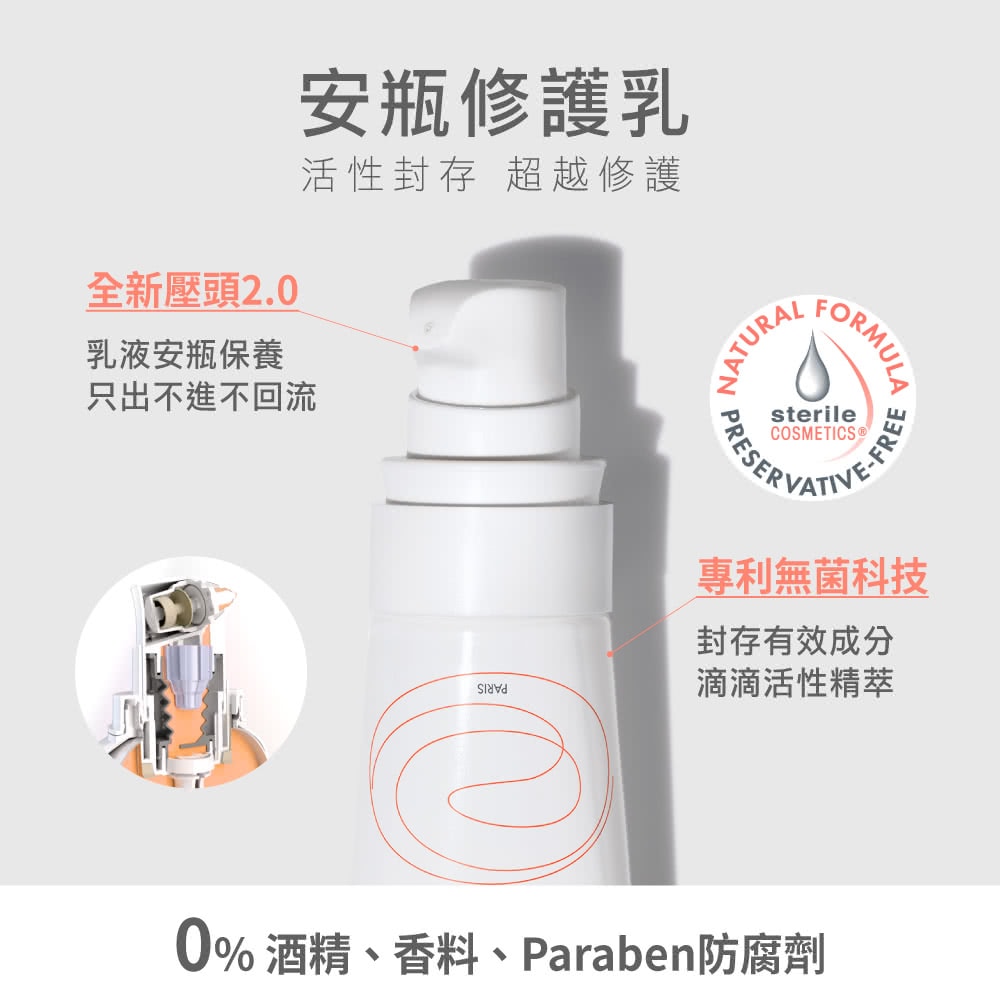 【2入組】雅漾舒敏修護保濕精華乳+ 40ml 乳液安瓶