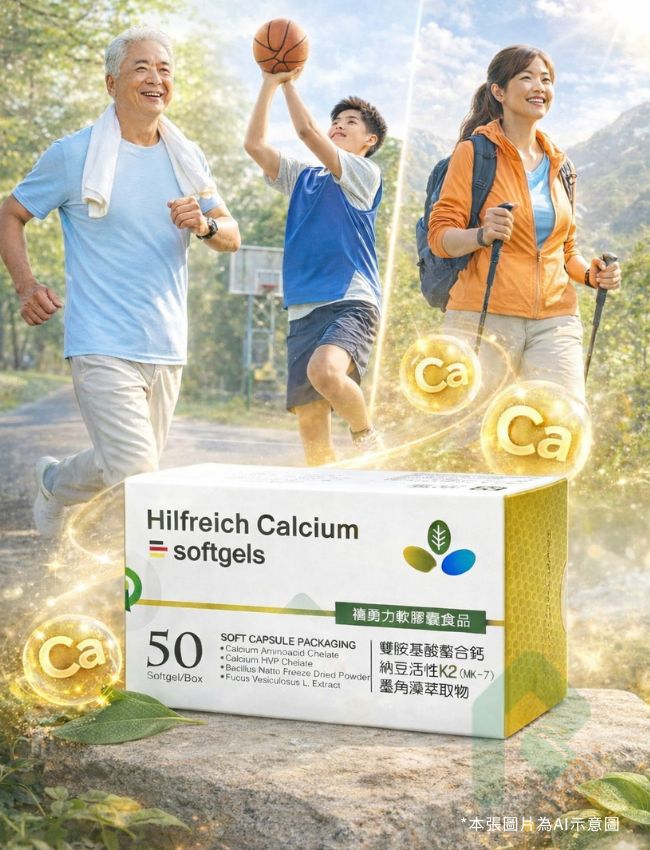 禧勇力螫合鈣膠囊 50顆/盒