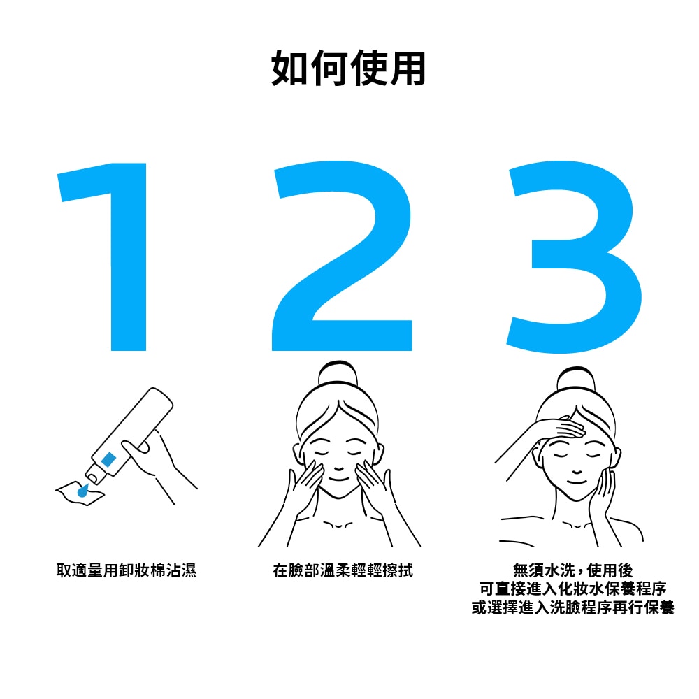 理膚寶水 清爽保濕卸妝潔膚水 400ml (藍) 去除彩妝、髒污、油脂
