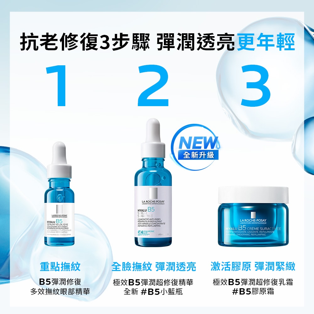 理膚寶水 極效B5彈潤修復精華 30ml (B5小藍瓶精華液) 撫紋緊致