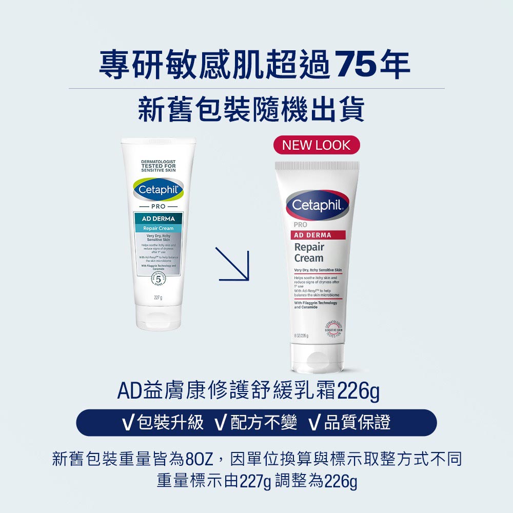 舒特膚AD益膚康修護舒敏乳霜227g